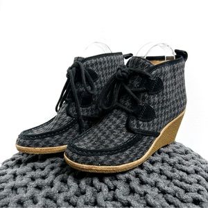 G.H. Bass & Co. Rosa Wedgie Houndstooth Bootie